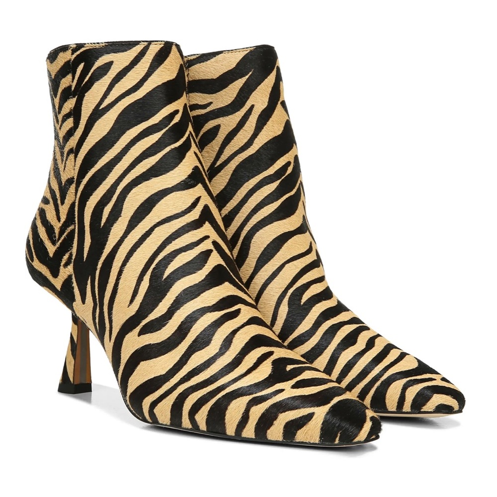 NWOB Samantha Genuine Calf Hair Bootie SAM EDELMAN - Picture 3 of 15